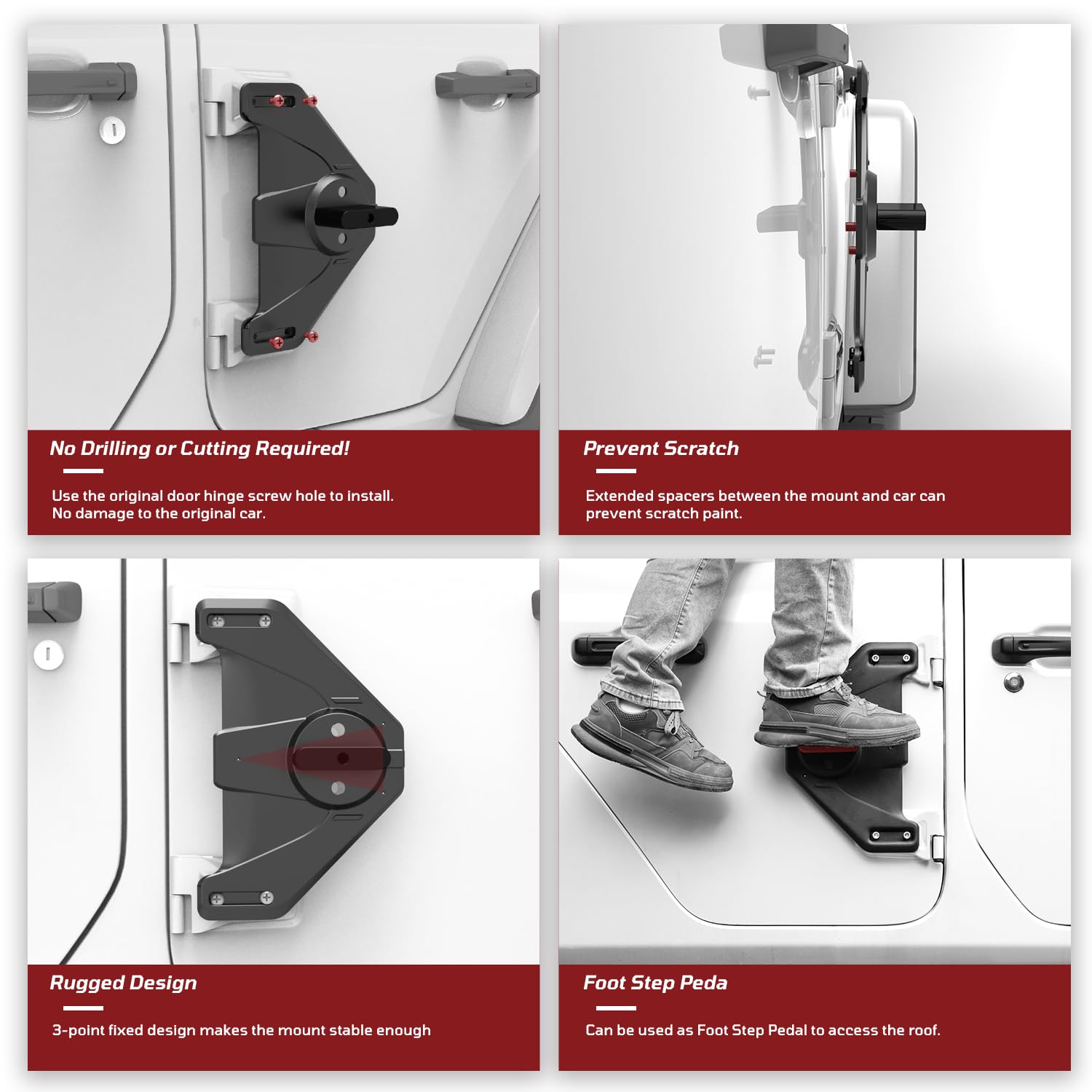 Amazon.co.jp: SHEAM ドアヒンジ ガソリンコンテナとマウントセット